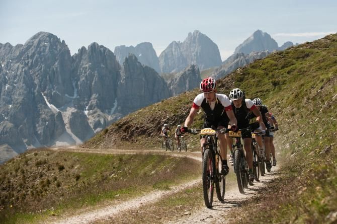 Racers during stage 3 of the TransAlp