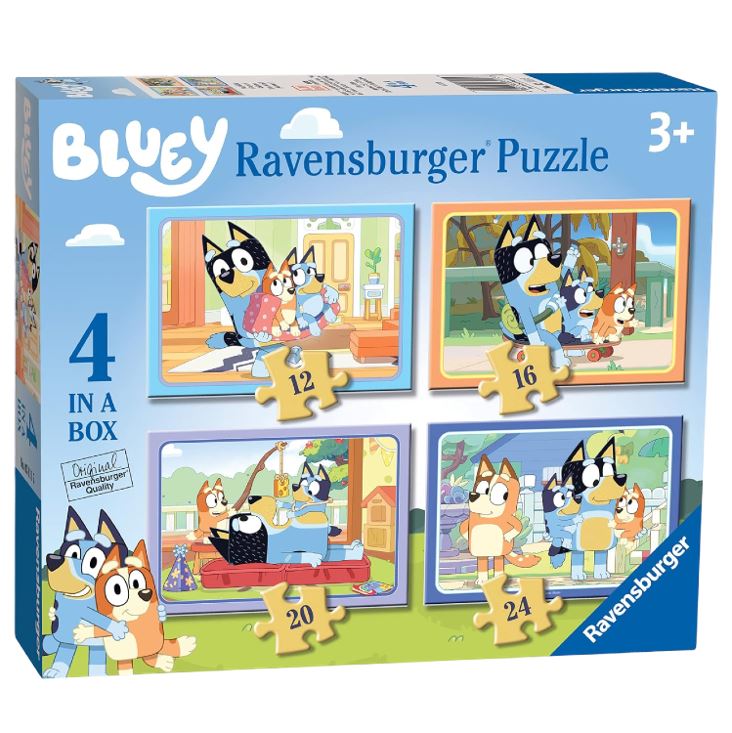 Ravensburger Bluey 4-in-Box Jigsaw