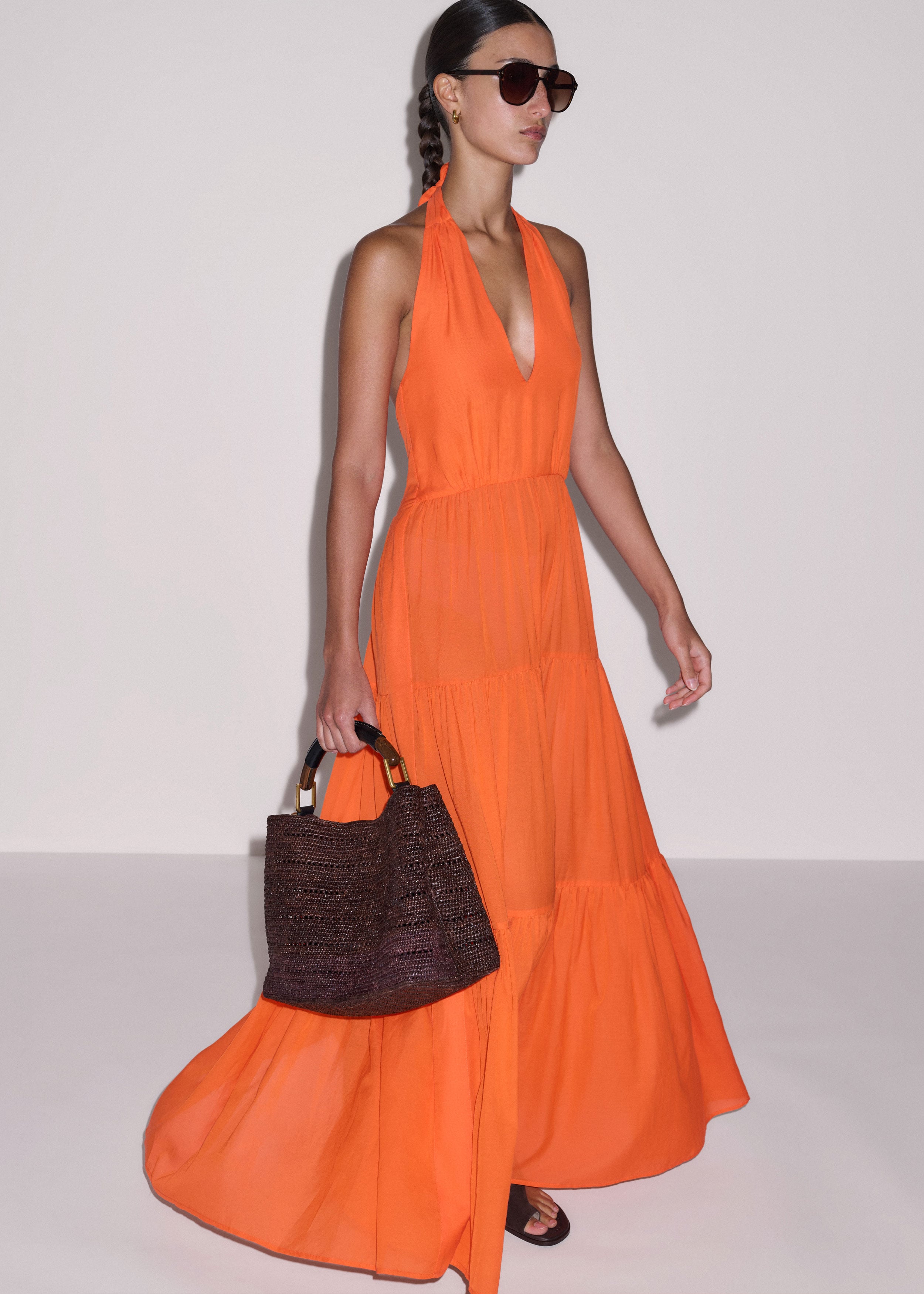 Sheer Full-Length Dress