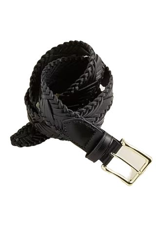 Plaited Italian Leather Belt