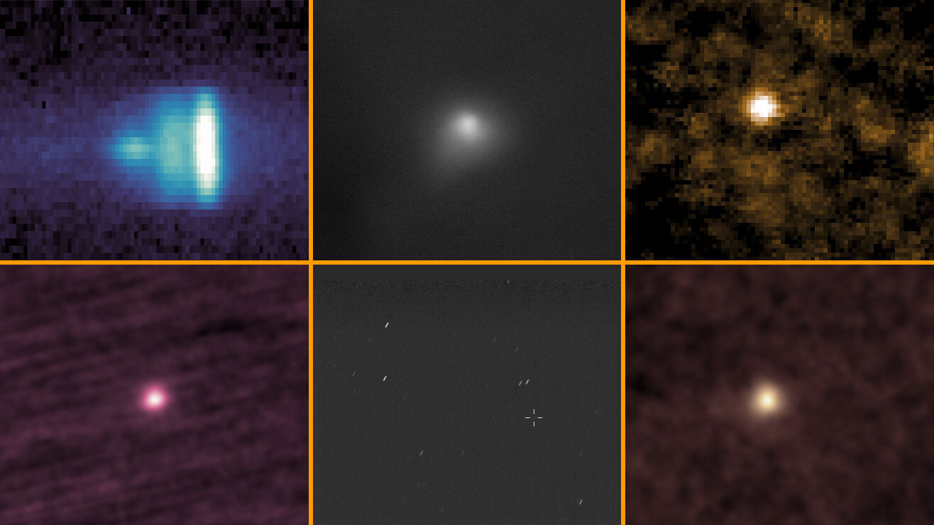 A collection of comet 3I/ATLAS images released by NASA. 