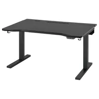 UTMANING black electric standing desk