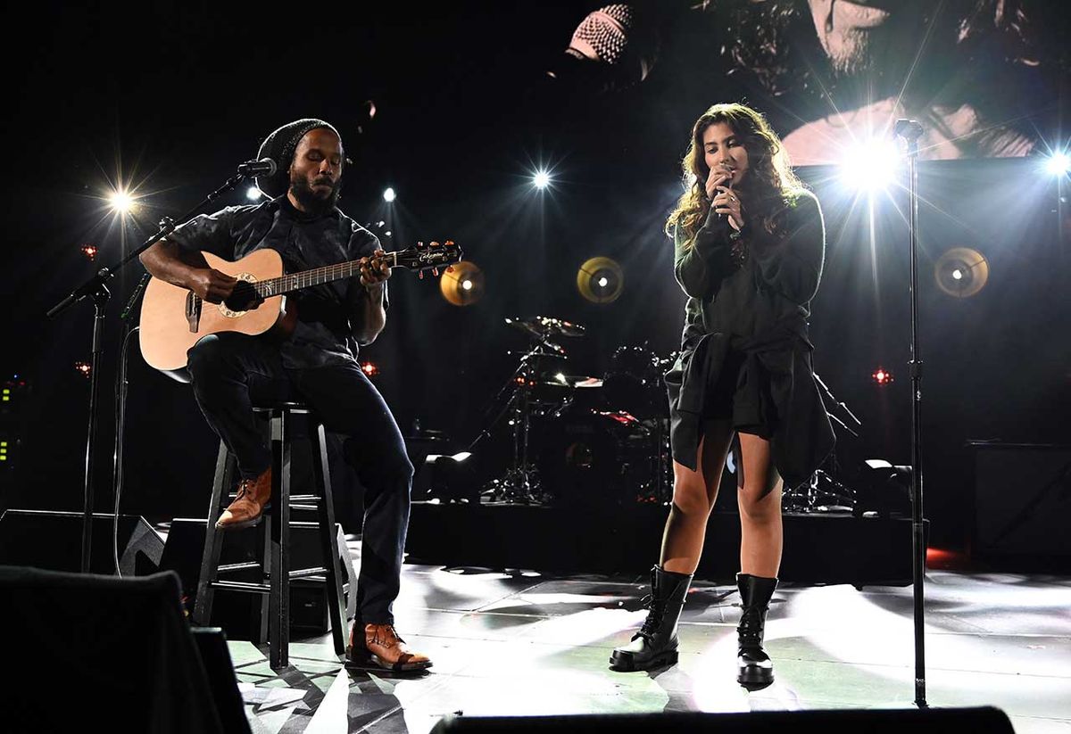Ziggy Marley and Toni Cornell