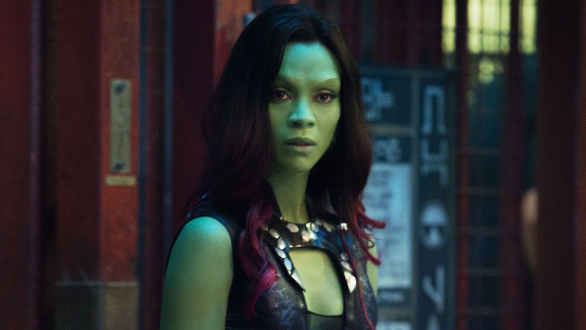 1200px x 675px - These Zoe Saldana In Full Guardians Of The Galaxy Vol. 3 Makeup Posts Just  Keep Getting Better And Better | Cinemablend