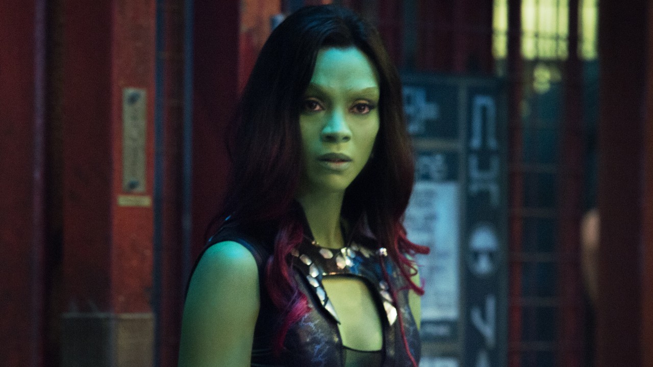 These Zoe Saldana In Full Guardians Of The Galaxy Vol. 3 Makeup Posts Just  Keep Getting Better And Better | Cinemablend