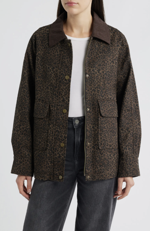 Lucky Brand, Missy Cotton Blend Barn Jacket (Was $228)
