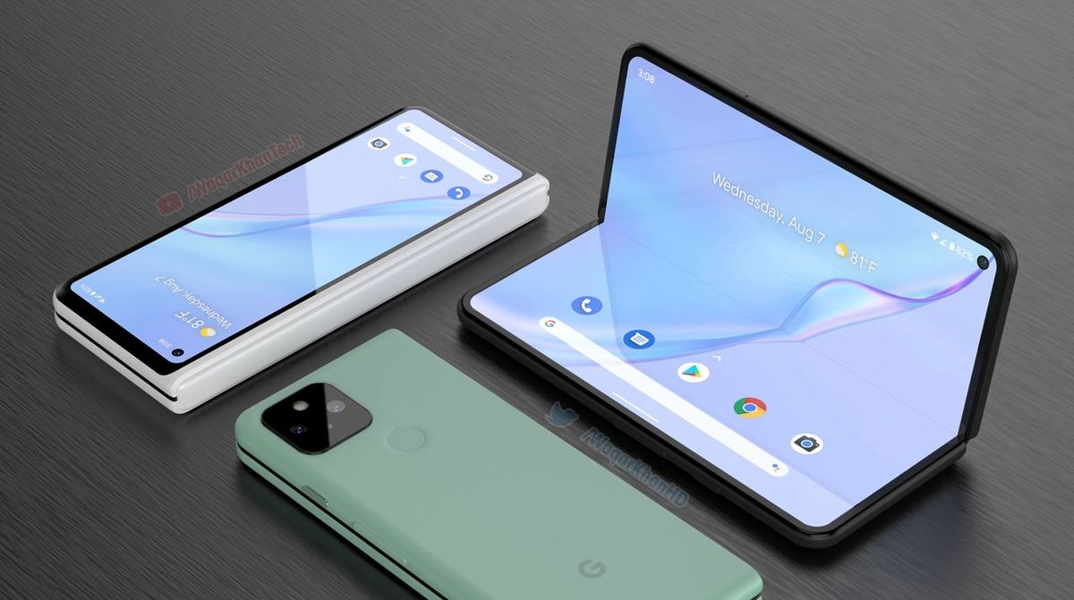 a Google Pixel Fold concept render