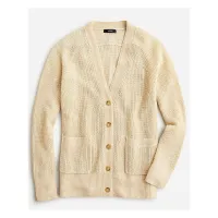 6. J.Crew Relaxed Cotton-Linen Blend Cardigan