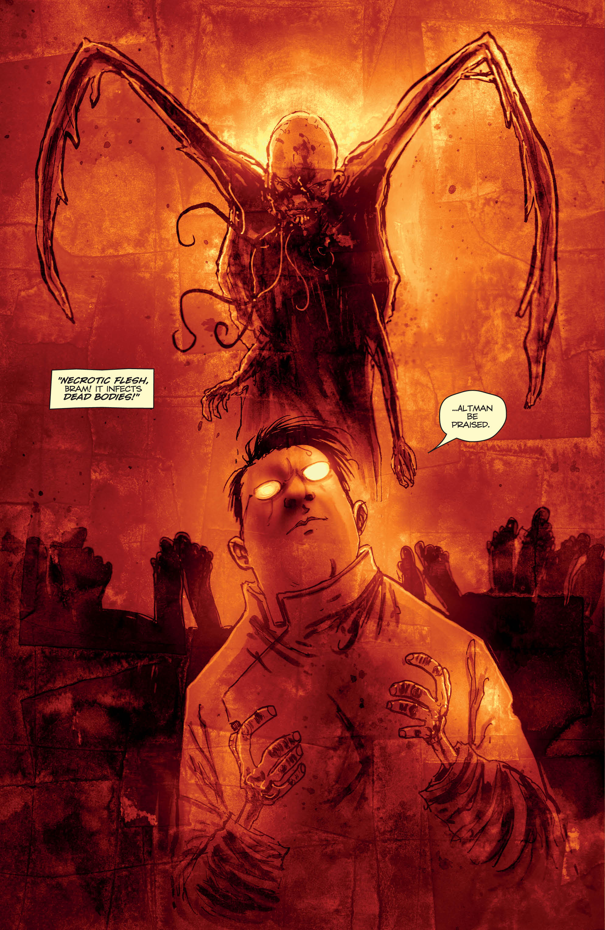 Interior pages for Dead Space by Antony Johnston and Ben Templesmith.