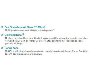 förutom de data som följer med paketet du köper får du 50 GB per månad att använda under lågtrafik.
