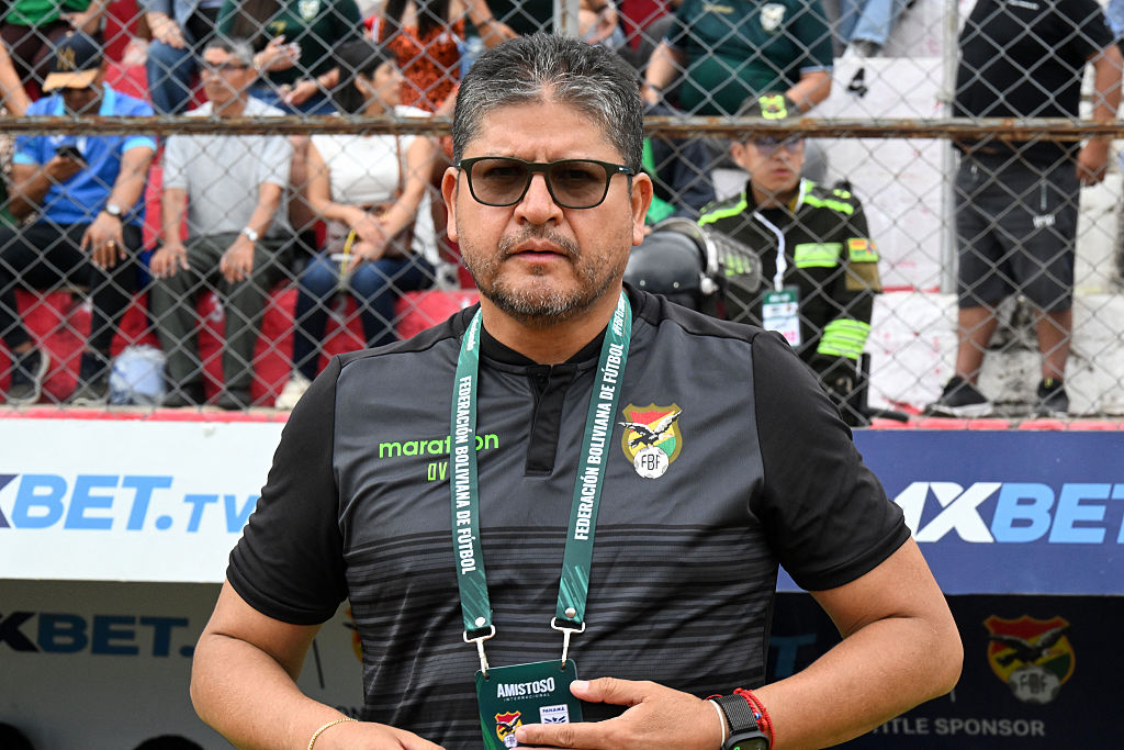 Bolivia World Cup 2026 squad: Bolivia's head coach Oscar Villegas looks on ahead of the international friendly football match between Bolivia and Panama at the IV Centenario Stadium in Tarija, Bolivia on January 18, 2026. (Photo by Aizar RALDES / AFP)