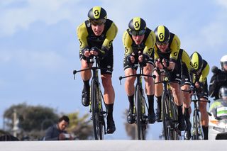 Mitchelton-Scott ride to second place at the Tirreno-Adriatico team time trial