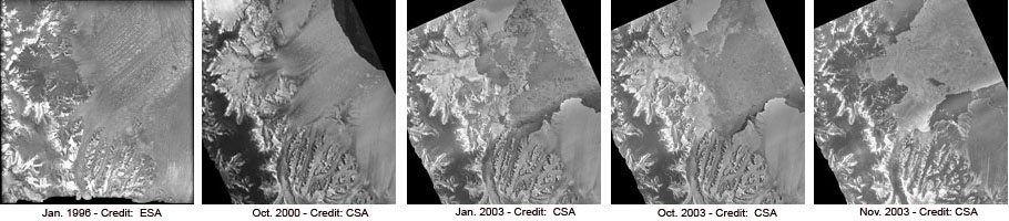 Satellites Track Glaciers Flows After Ice Dam Breaks