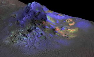 Alga Crater on Mars 