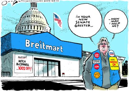 Political cartoon U.S. Steve Bannon GOP Breitbart