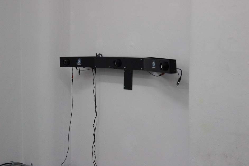 Cameras on either side allow a full view of the rider