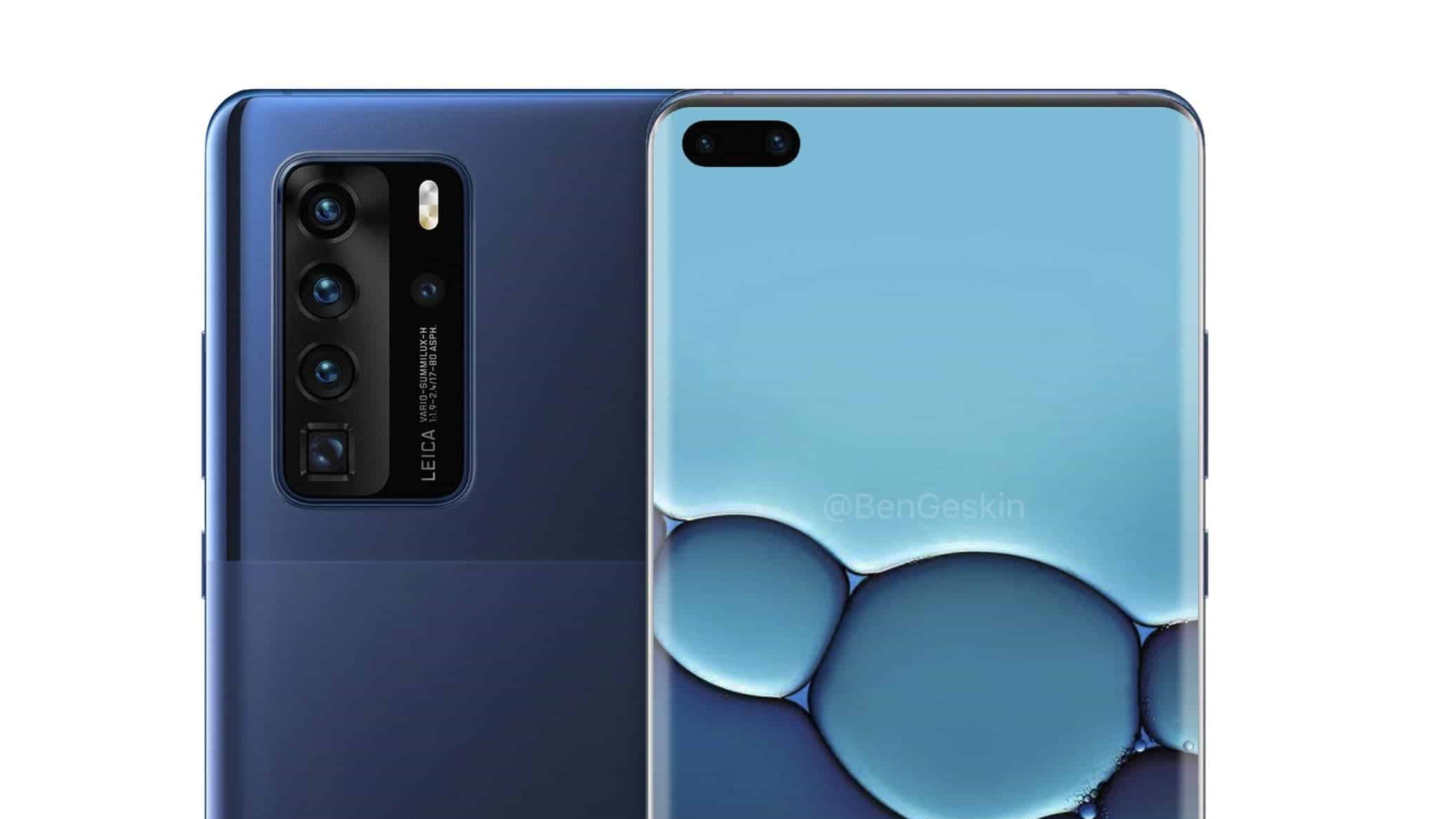 Huawei P40 Pro concept render