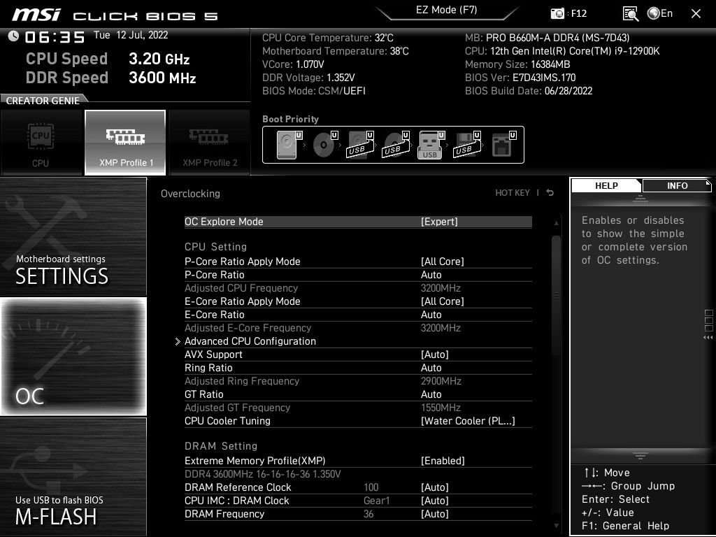MSI Pro B660M-A DDR4