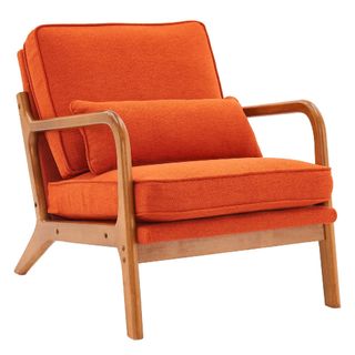 Walmart UBesGOO Modern armchair linen, orange