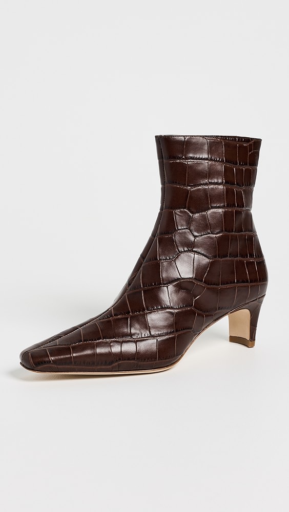 Wally Ankle Boots - Espresso Croco
