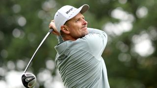 Justin Rose takes a shot at the BMW PGA Championship