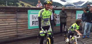 Ivan Basso goes for his first official ride since his cancer surgery