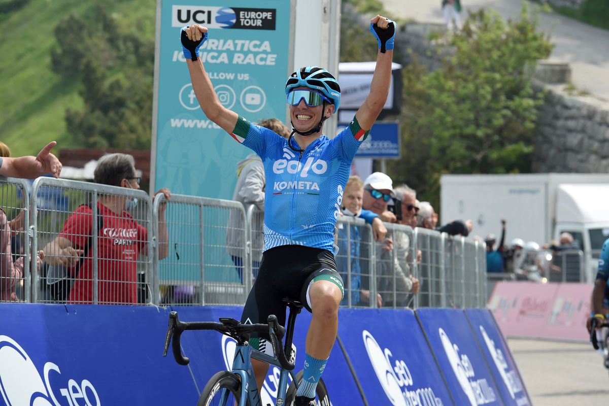 Adriatica Ionica Race 2021 4th Edition 2nd stage Vittorio Veneto Cima Grappa 1442 km 16062021 Lorenzo Fortunato ITA Eolo Kometa Cycling Team photo Tommaso PelagalliBettiniPhoto2021