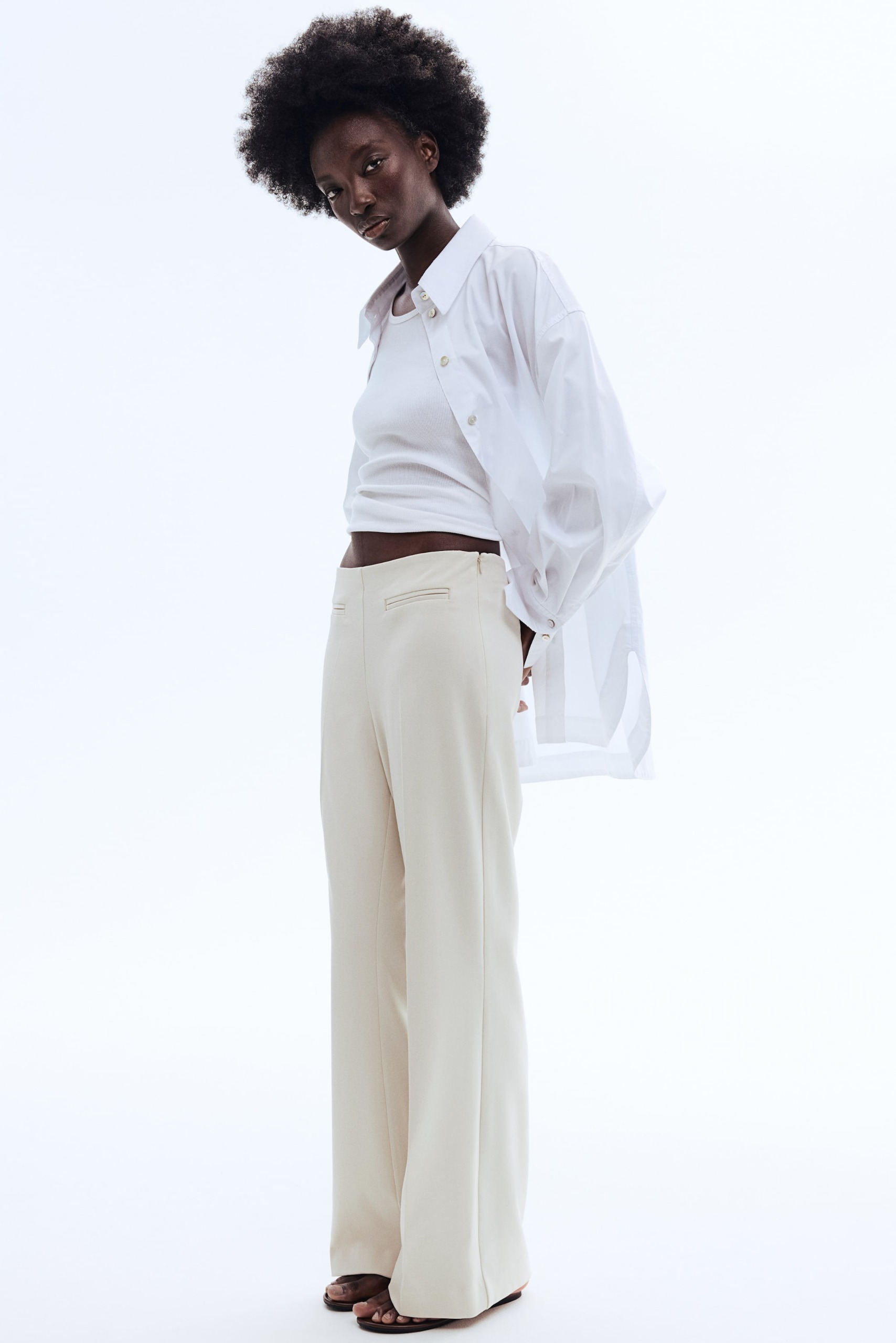 Bootcut Twill Pants