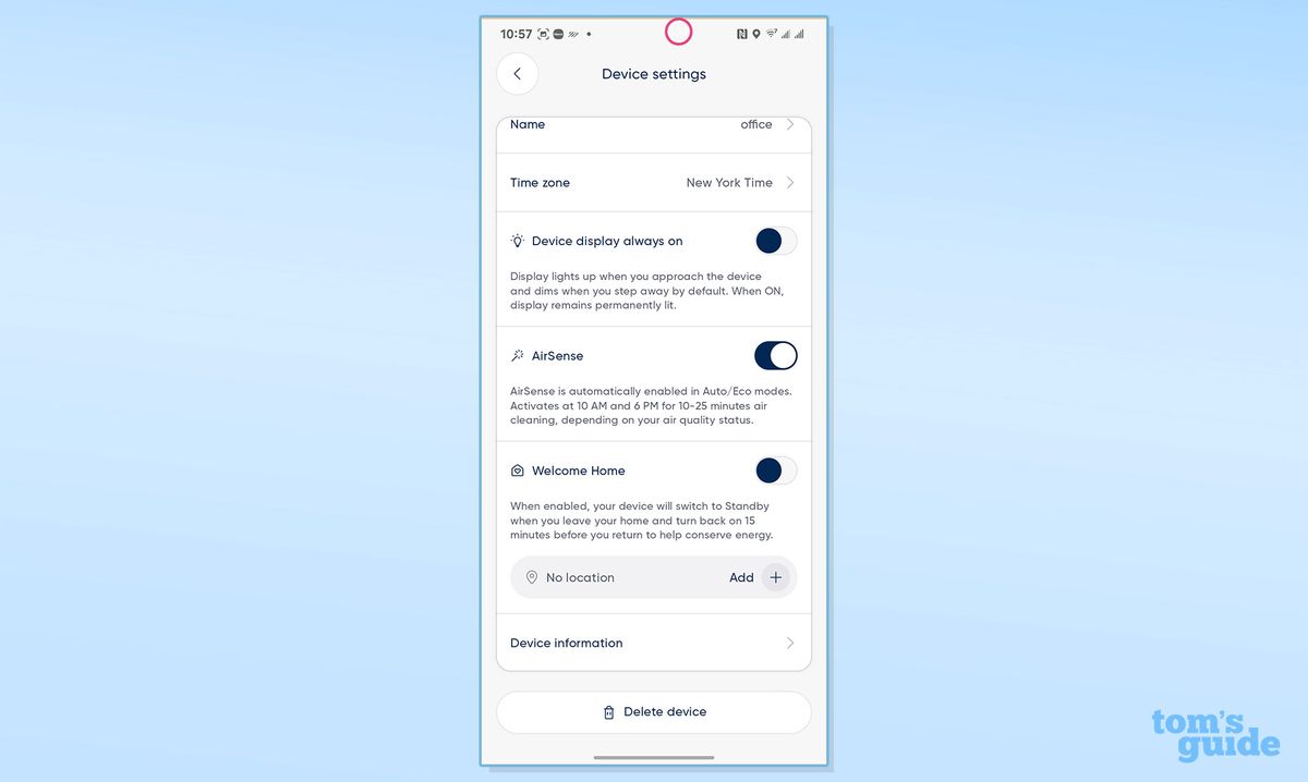 BlueAir Blue Signature app screenshots