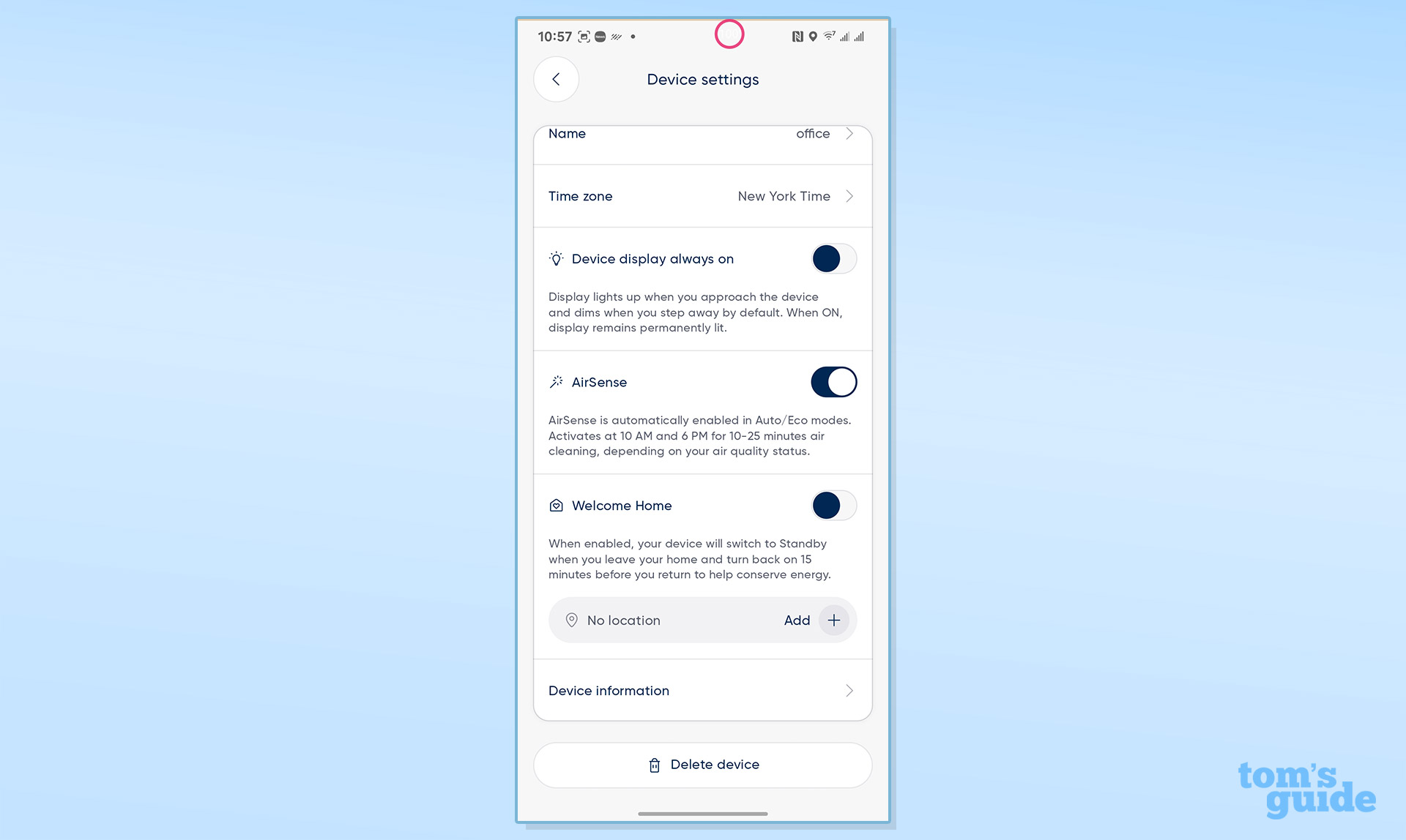 BlueAir Blue Signature app screenshots