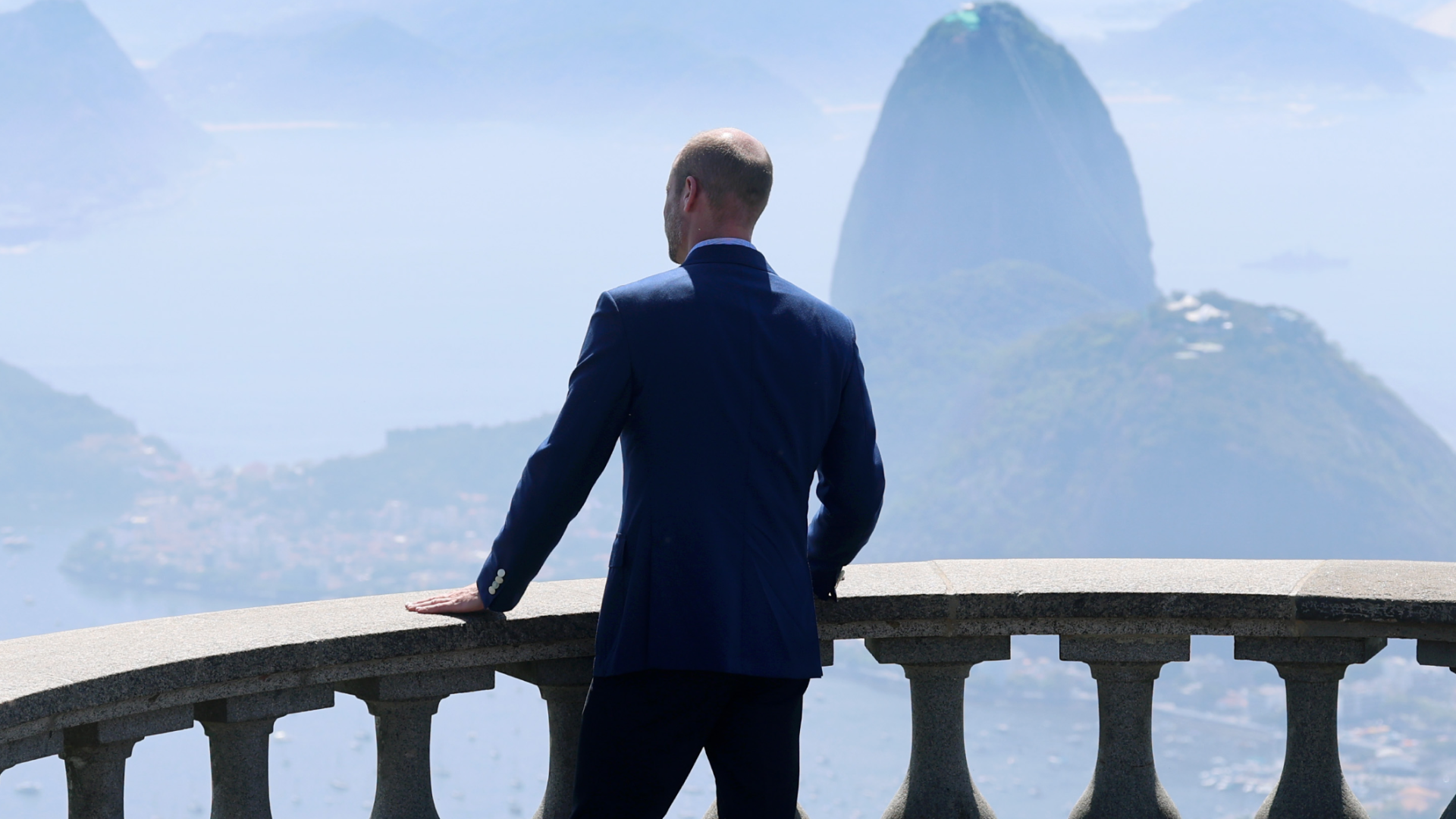 Prince William overlooks Rio de Janeiro 