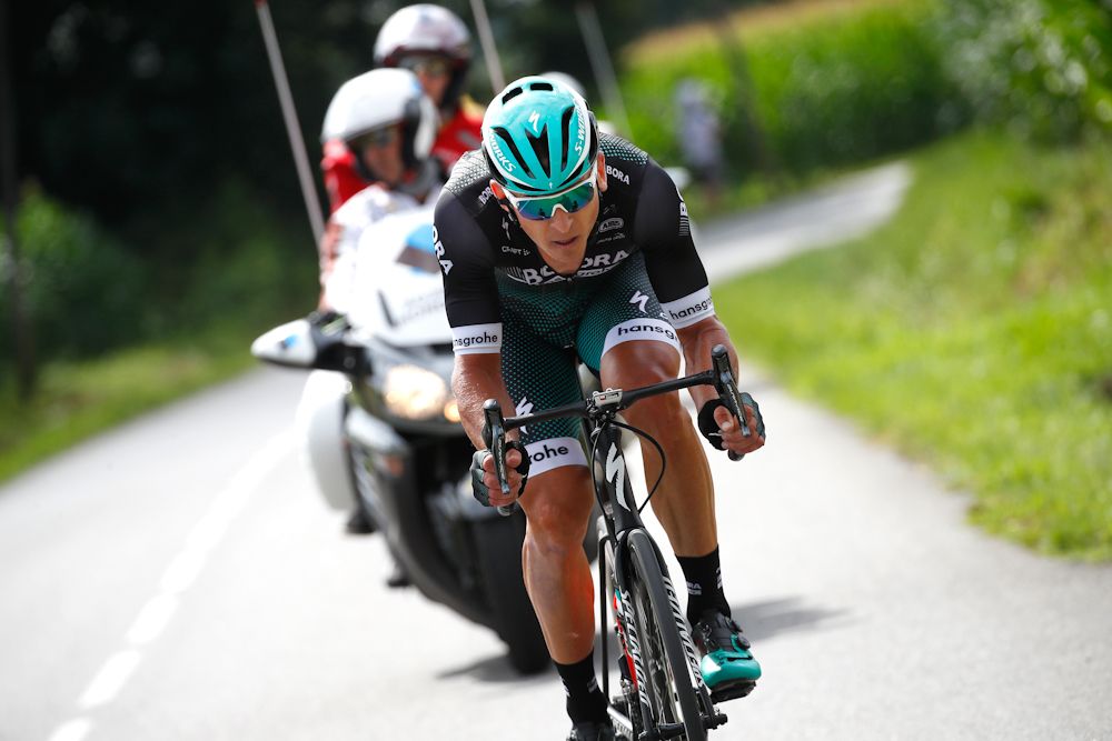 Maciej Bodnar solos to the finish during stage 11 at the Tour de France