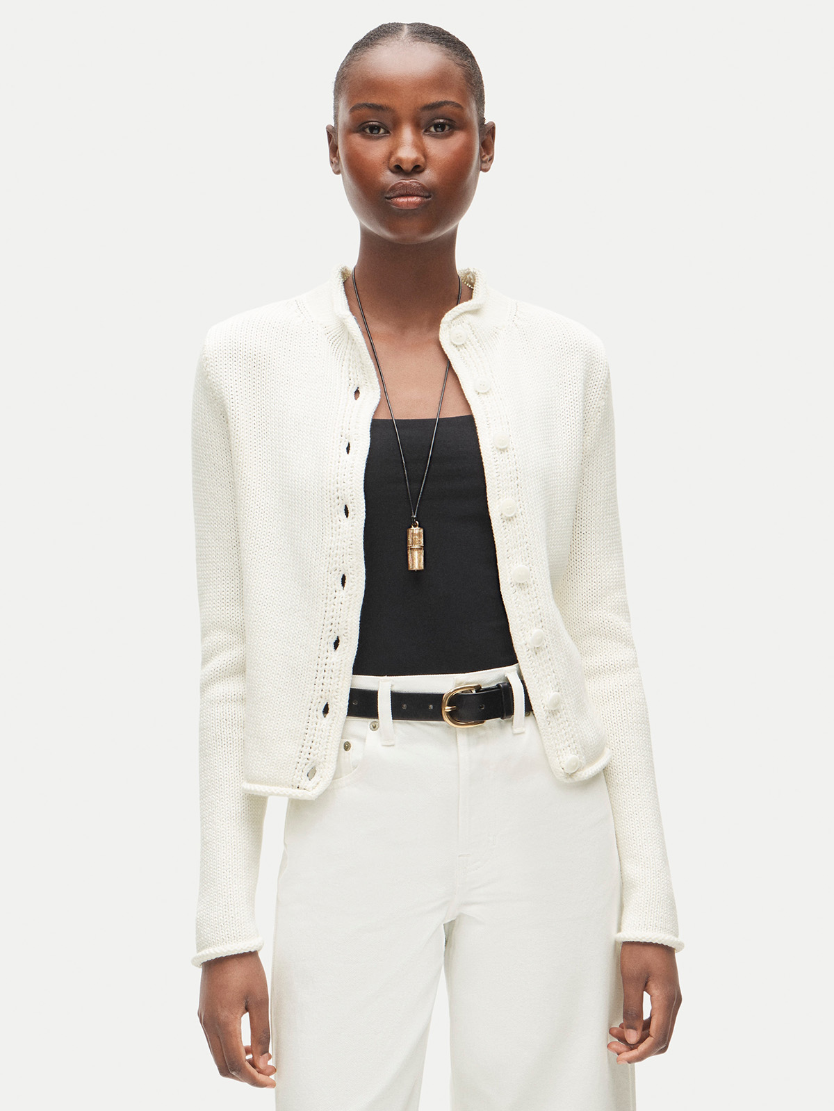 Rollneck&amp;trade; Reversible Cardigan in Stripe