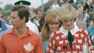 Princess Diana and Prince Charles at the polo