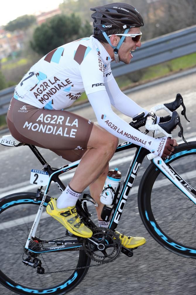Blel Kadri (AG2R - La Mondiale) hung on to win Roma Maxima
