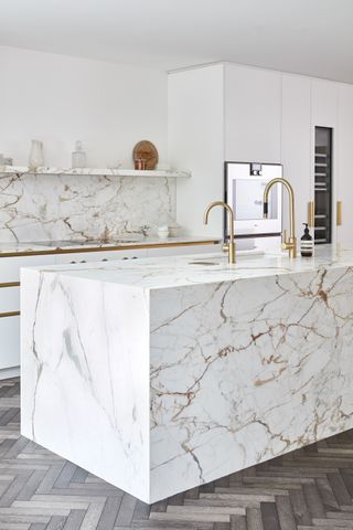 kitchen countertop materials, marble kitchen by Blakes London