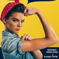 Kendall Jenner as Rosie the Riveter