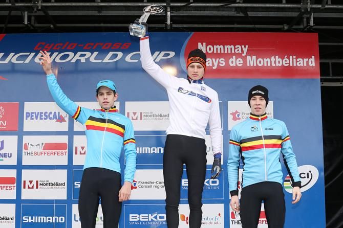 The U23 World Cup overall: Wout Van Aert, Mathieu van der Poel and Laurens Sweeck