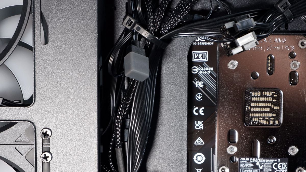 iBuyPower RDY Element 9 Pro R07 on a desk during the set-up process.