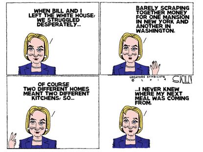 Political cartoon Clinton White House
