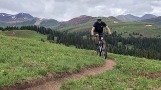 Ryan Simonovich rides singletrack in Colorado