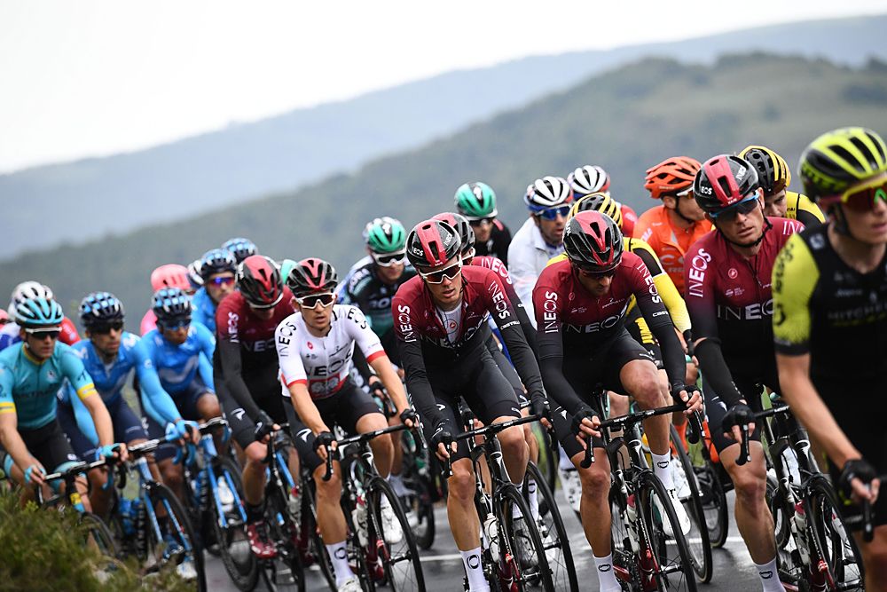 Team Ineos at the opening stage at Criterium du Dauphine