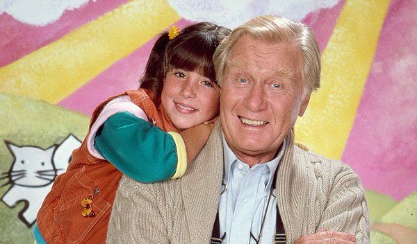 George Gaynes and Soleil Moon Frye.