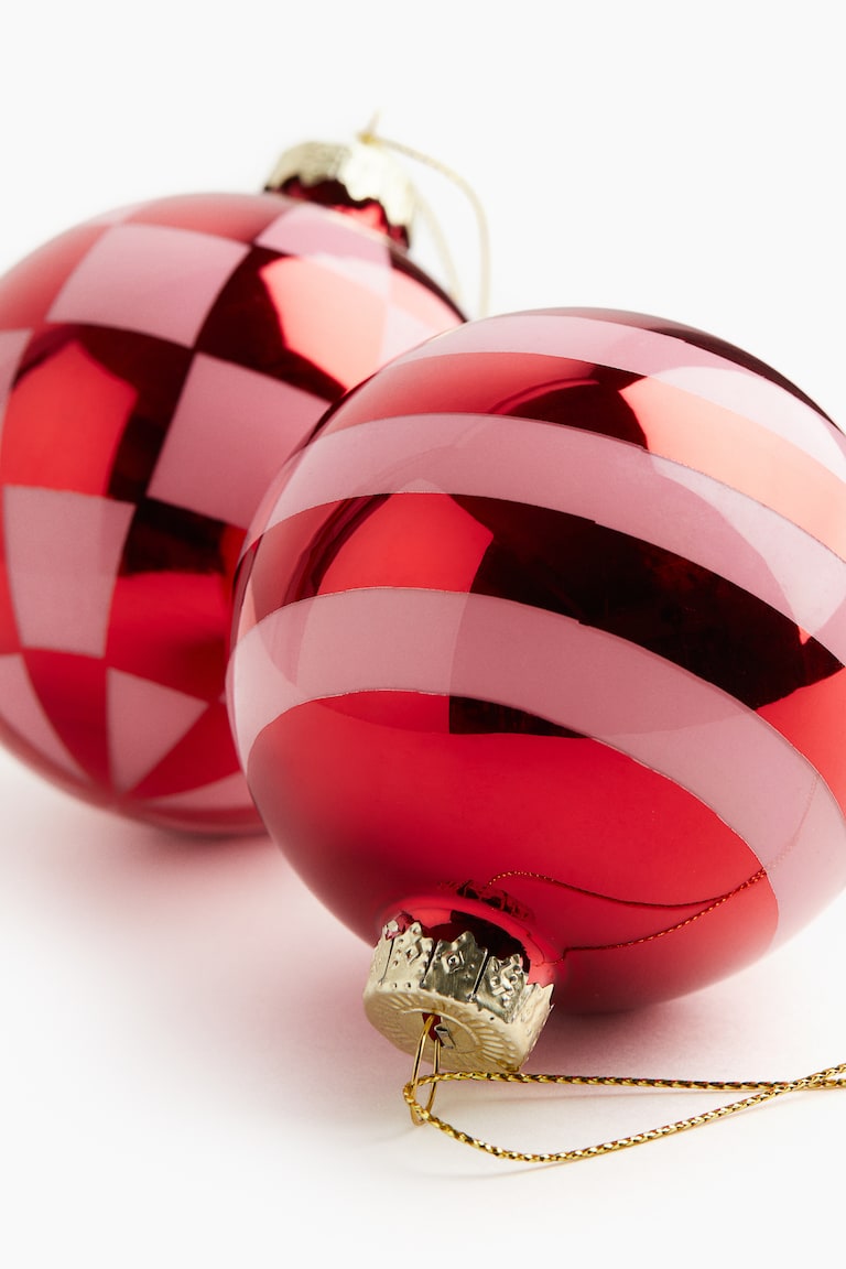 2-Pack Patterned Baubles