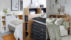 A trio of the best storage headboards to buy, all from Modern bedrooms styled by La Redoute