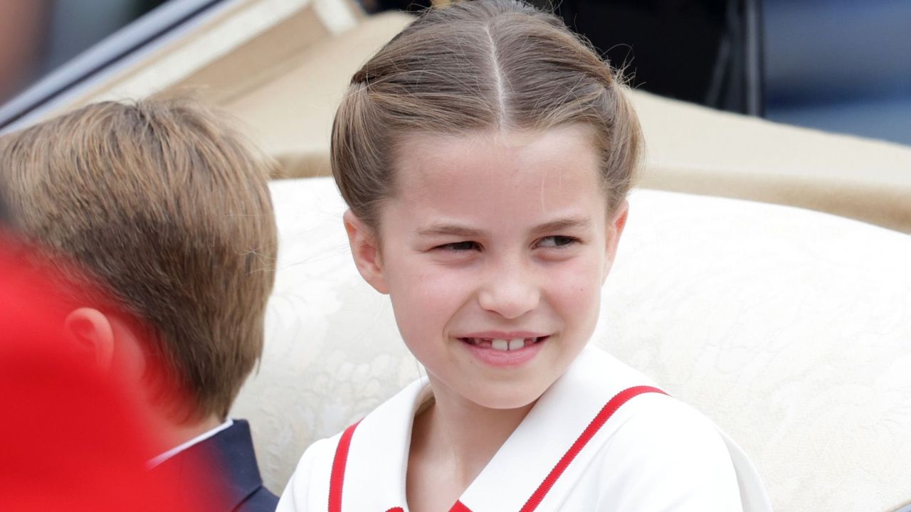 Princess Charlotte of Wales is seen during Trooping the Colour on June 17, 2023 in London, England. Trooping the Colour is a traditional parade held to mark the British Sovereign&#039;s official birthday. It will be the first Trooping the Colour held for King Charles III since he ascended to the throne. 