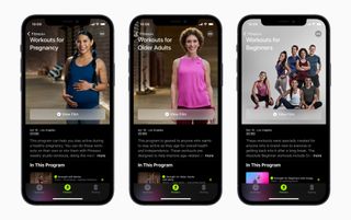 Apple Iphone12 Apple Fitness Plus Workout For Pregnancy And Older Adults And Beginners