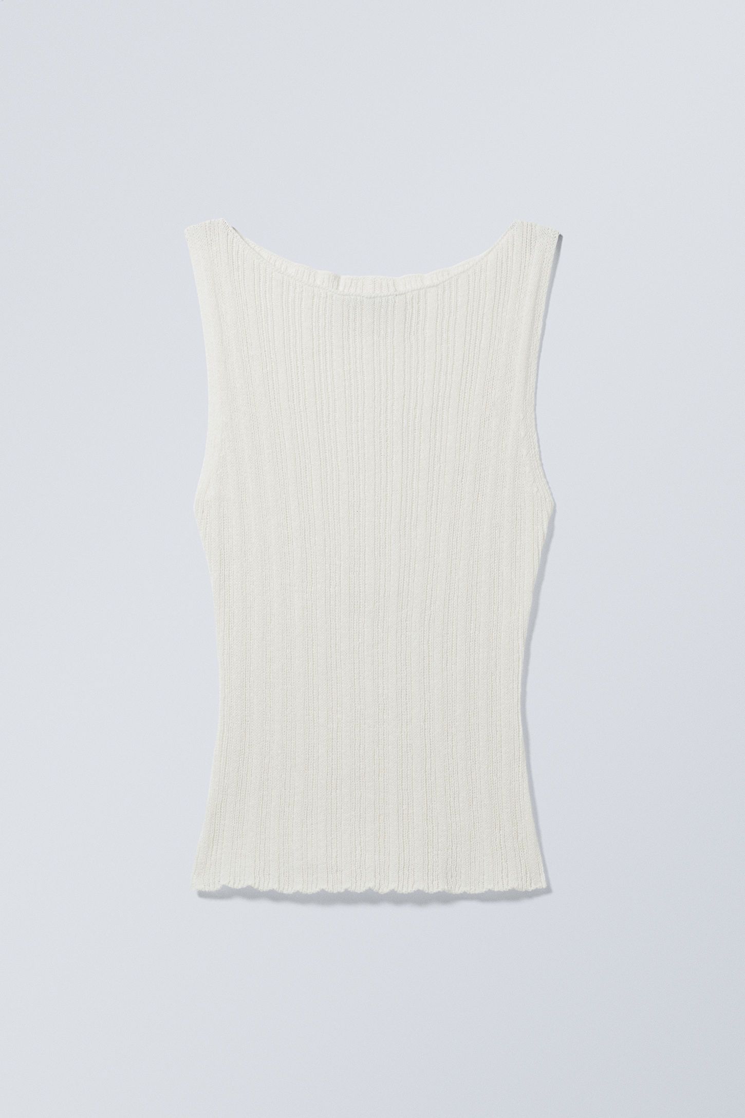 boatneck pointelle top
