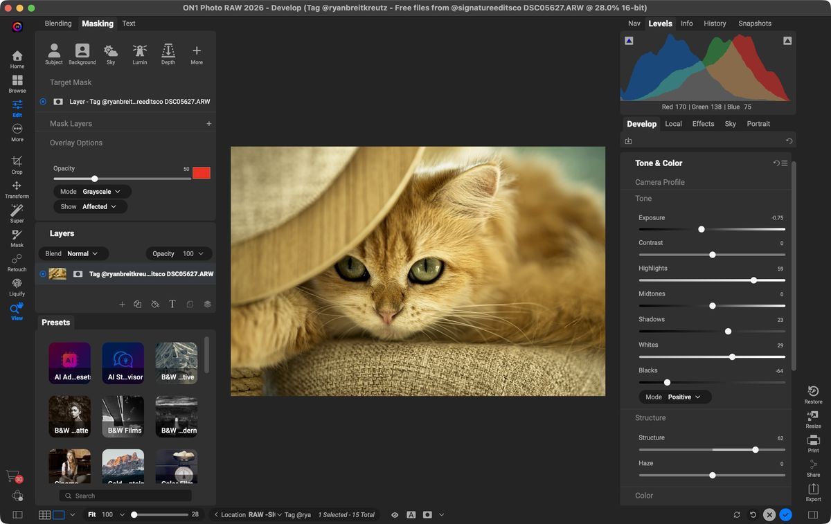 Testing ON1 Photo RAW 2026 in Mac
