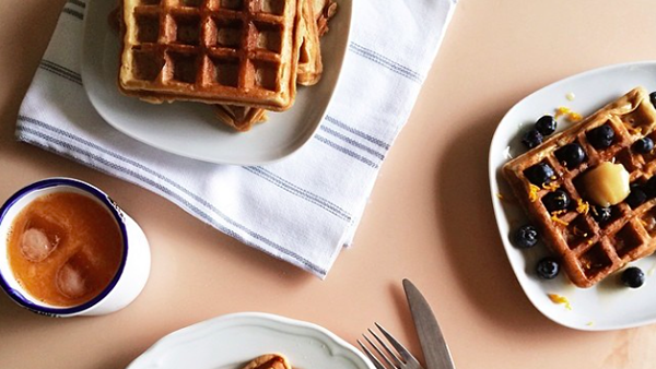 Food, Serveware, Cuisine, Dishware, Meal, Tableware, Dish, Ingredient, Belgian waffle, Plate,